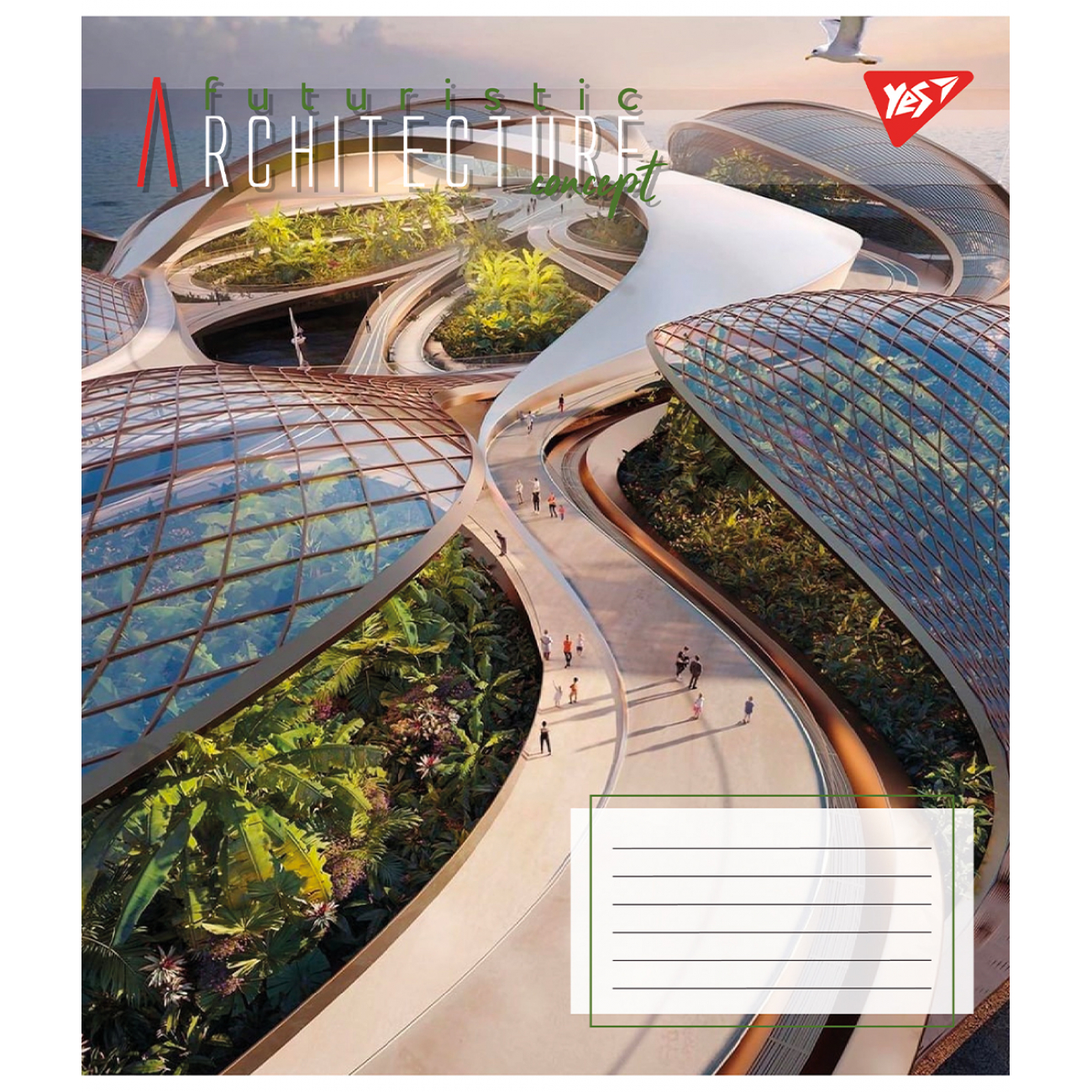 Тетрадь 48 кл. YES Futuristic architecture, 767108 5