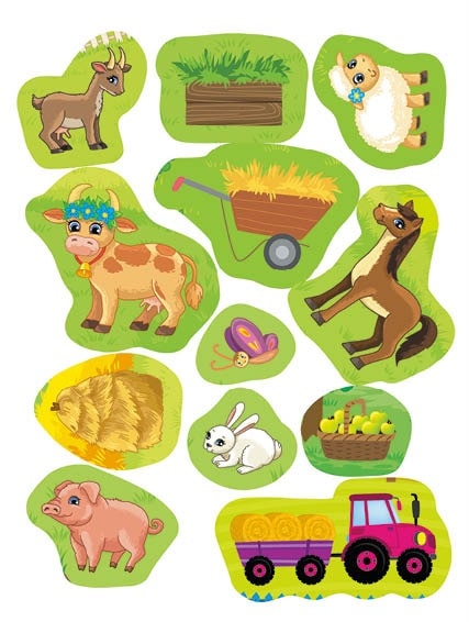 Книга Наклейки-обучалки. Шумная ферма. Noisy Farm (0803) 3