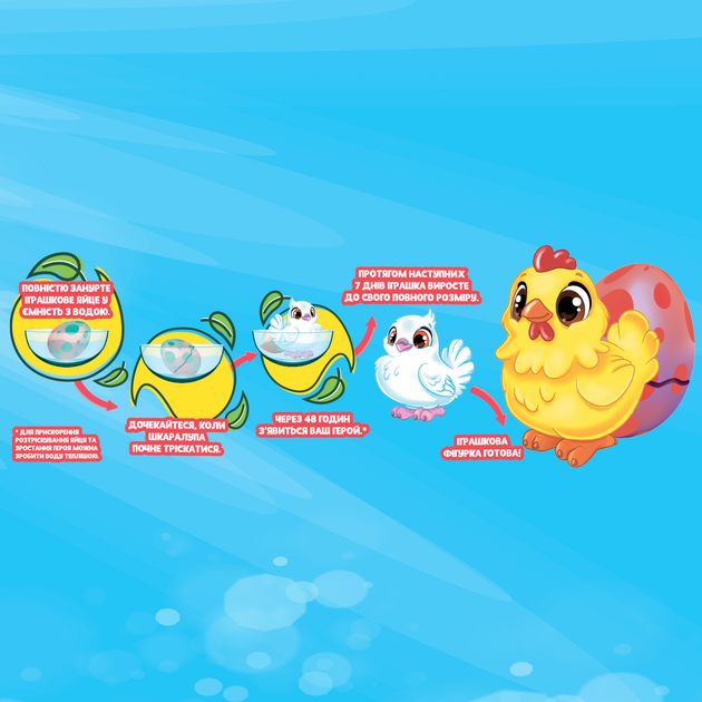 Игрушка растущая в яйце "Eggy Animals" Птички (в ассорт., в диспл.), 91/CN22 1