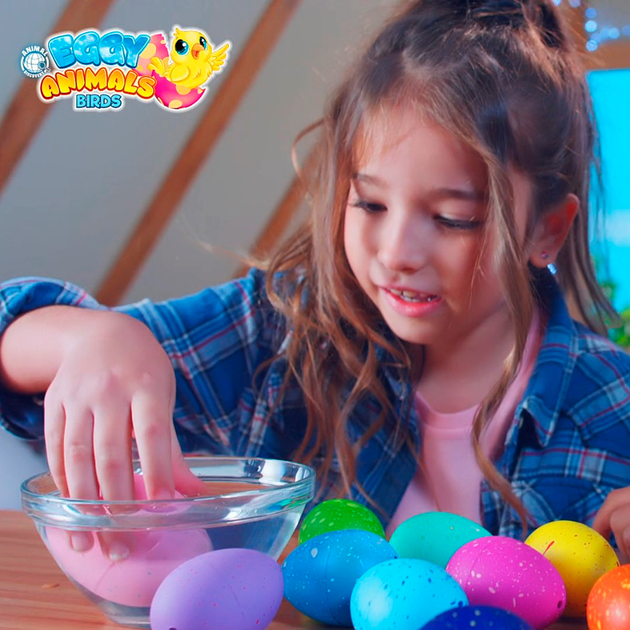 Игрушка растущая в яйце "Eggy Animals" Птички (в ассорт., в диспл.), 91/CN22 3