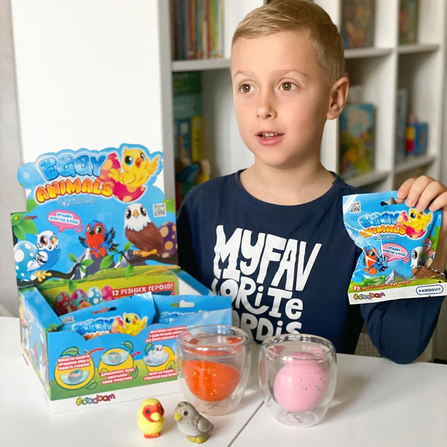 Игрушка растущая в яйце "Eggy Animals" Птички (в ассорт., в диспл.), 91/CN22 8