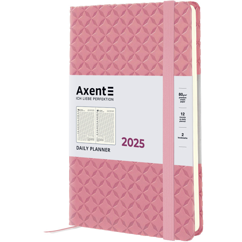 Щоденник 2025, Partner Gently, 145*210, світло-рожевий, 8822-25-01-A