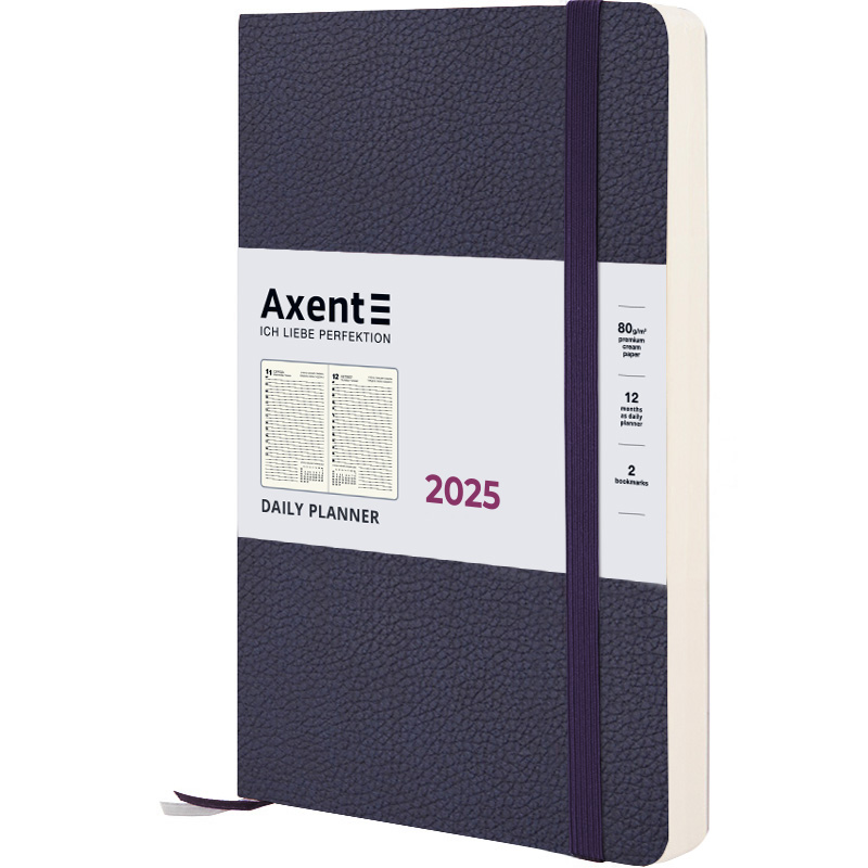 Щоденник 2025, Partner Soft Skin, 145*210, синій, 8810-25-02-A