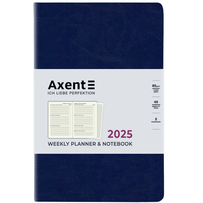 Щотижневик 2025, Partner City Soft, 125*195, синій, 8521-25-02-A