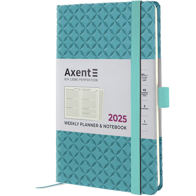 Щотижневик 2025, Partner Gently, 125*195, синя вода, 8522-25-04-A 1