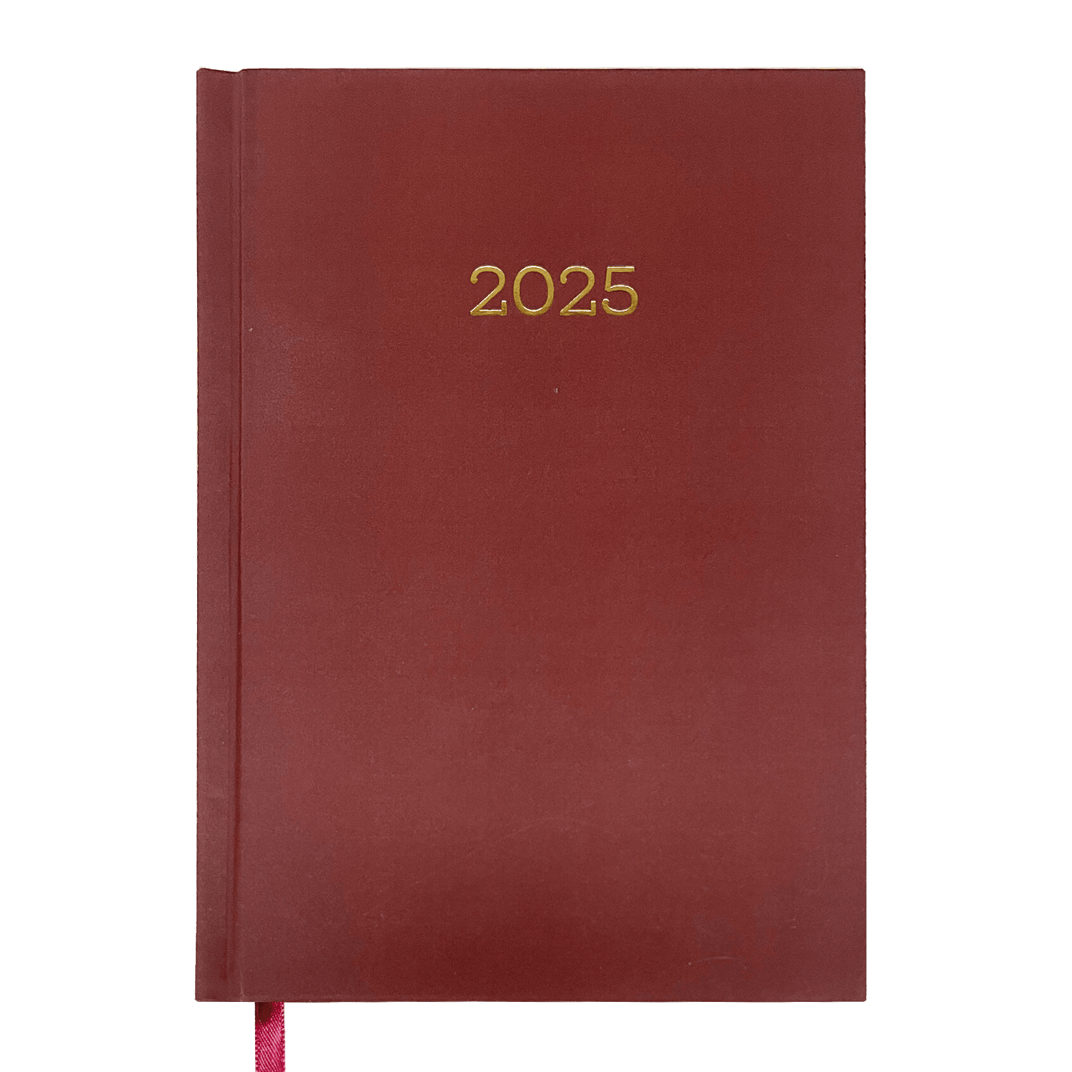 Щоденник датований А5, 2025, Monochrome, бордовий, BM.2160-13