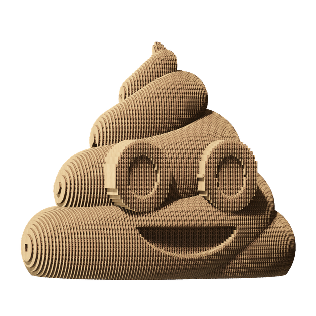 Картонный конструктор "Cartonic 3D Puzzle POOP", CARTMPOO