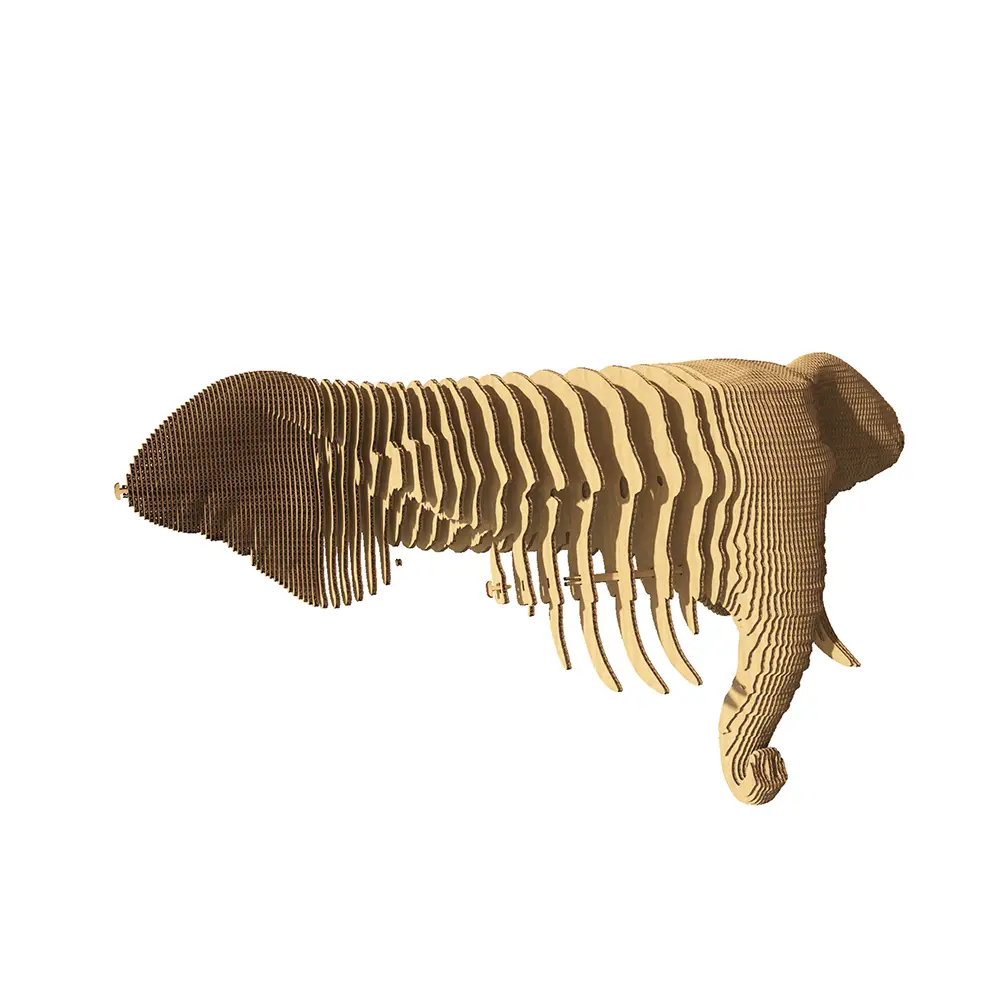 Картонный настенный конструктор "Cartonic 3D Puzzle ELEPHANT", CWELEP 1