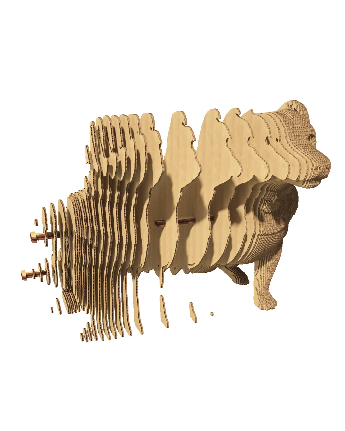 Картонный конструктор "Cartonic 3D Puzzle PATRON, THE DOG" 1