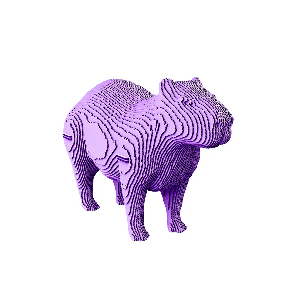 Картонний конструктор "Cartonic 3D Puzzle CAPYBARA", CARTCAPY 3