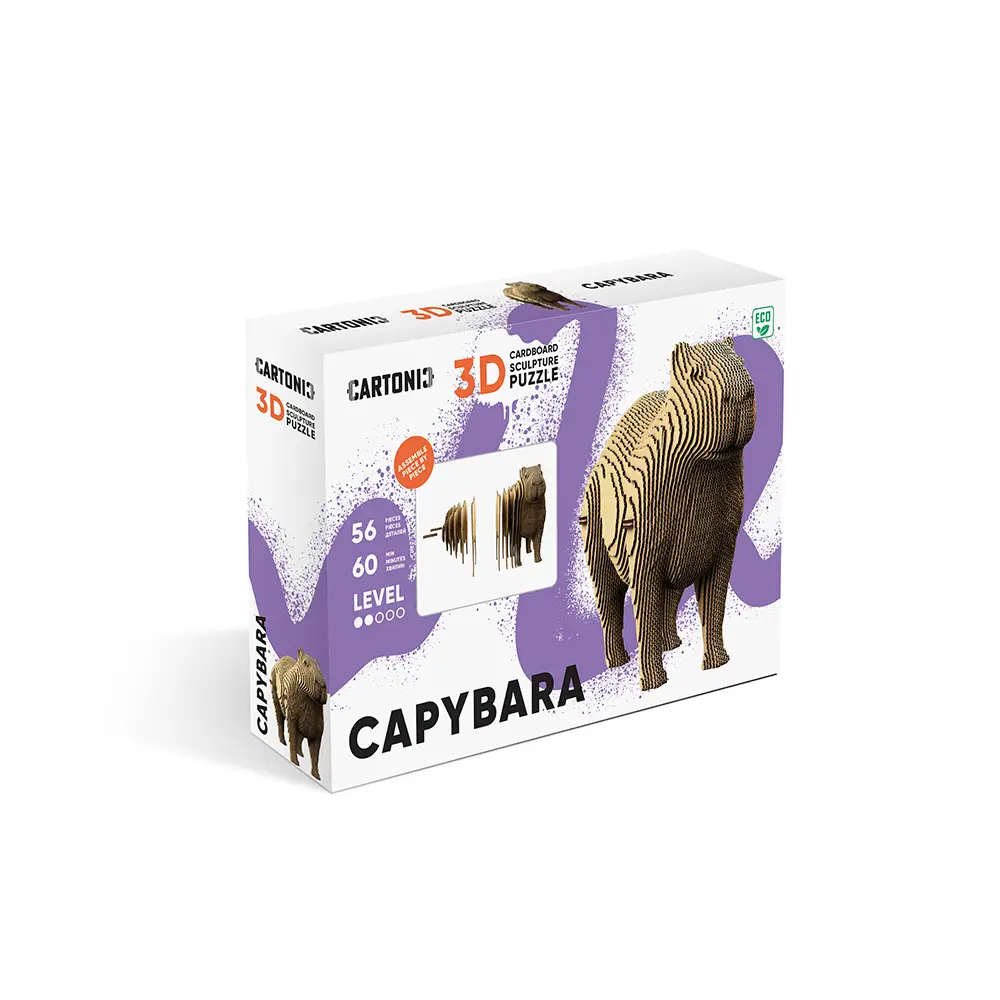 Картонний конструктор "Cartonic 3D Puzzle CAPYBARA", CARTCAPY 4