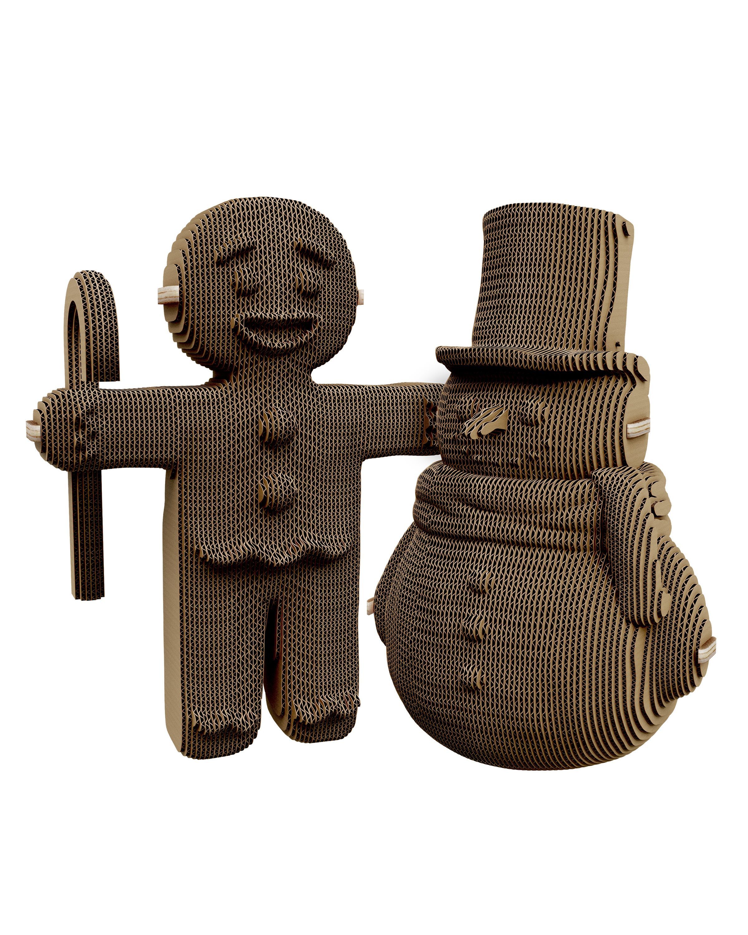 Картонний конструктор "Cartonic 3D Puzzle GINGERBREAD MAN AND SNOWMAN", CARTGINGER