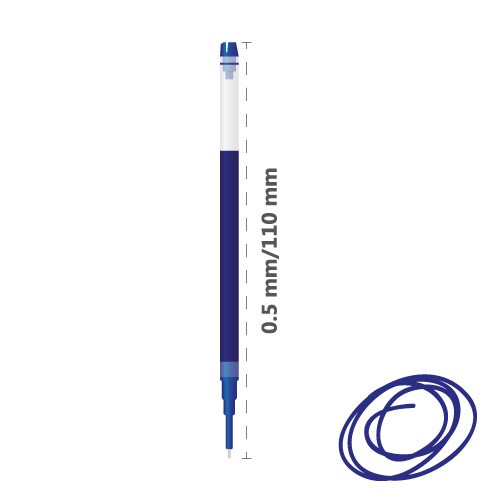 Стрижень BXS-V5RT-L 0.5 extra fine синій Pilot