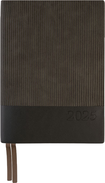 Деловая записная книжка А5 2025 "Velvet", мягкий, 368 стор., темно-зеленый, 252521, Leo Planner