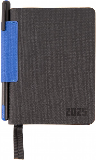 Деловая записная книжка А6 2025, "Infinity", мягкий, 352 стор., черный, 252553, Leo Planner 3