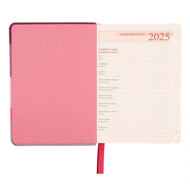 Деловая записная книжка А6 2025 "Vento", мягкий, 352 стор., 252601, Leo Planner 4