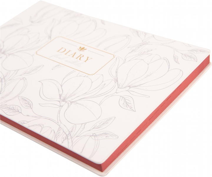 Деловая записная книжка-ежедневник 10*15 см, 2025 "Magnolia", мягкий, 128 стор., Leo Planner 1