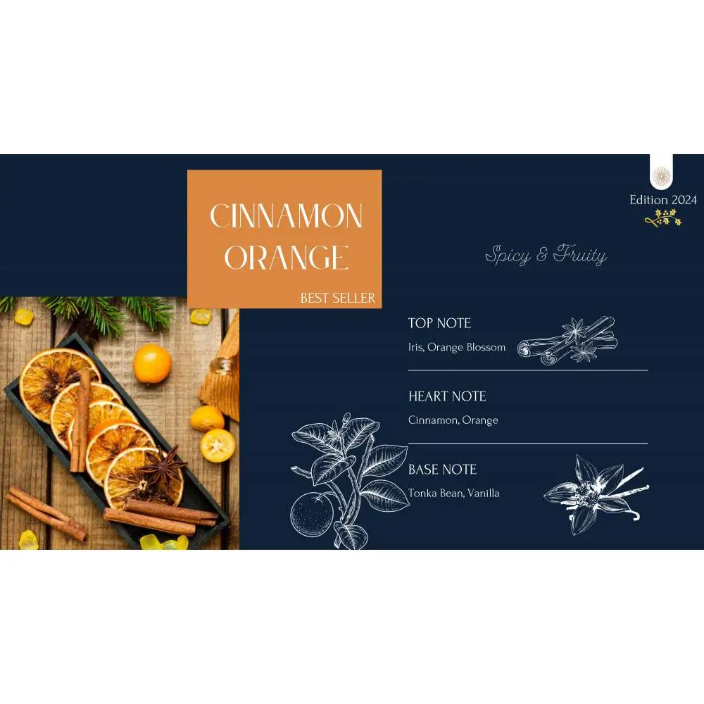 Свічка "Апельсин-кориця" 180 г, C3808COR, Collines de Provence 1