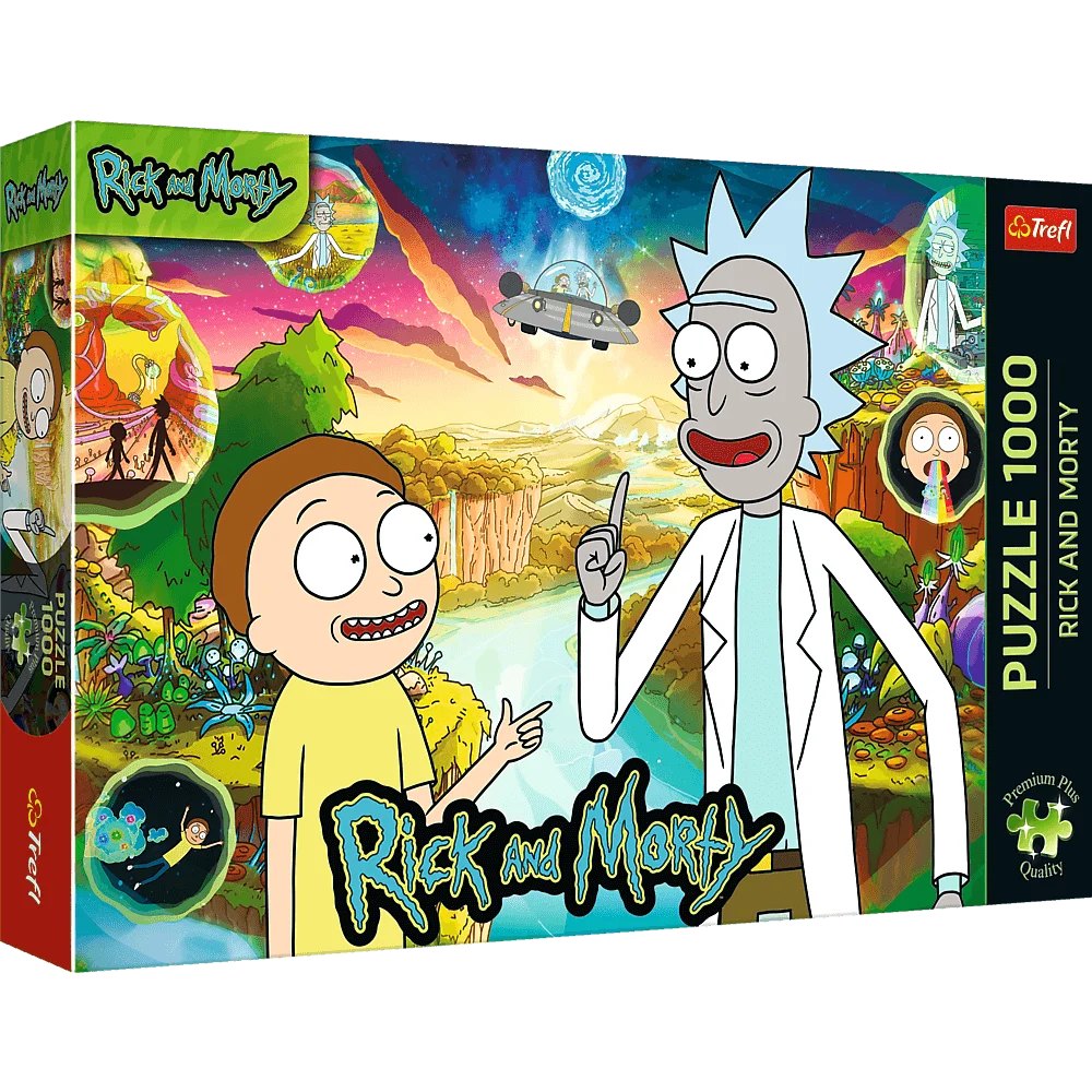 Пазл "1000 Преміум Плюс" - Рік та Морті, Warner Rick and Morty, Trefl, 10838