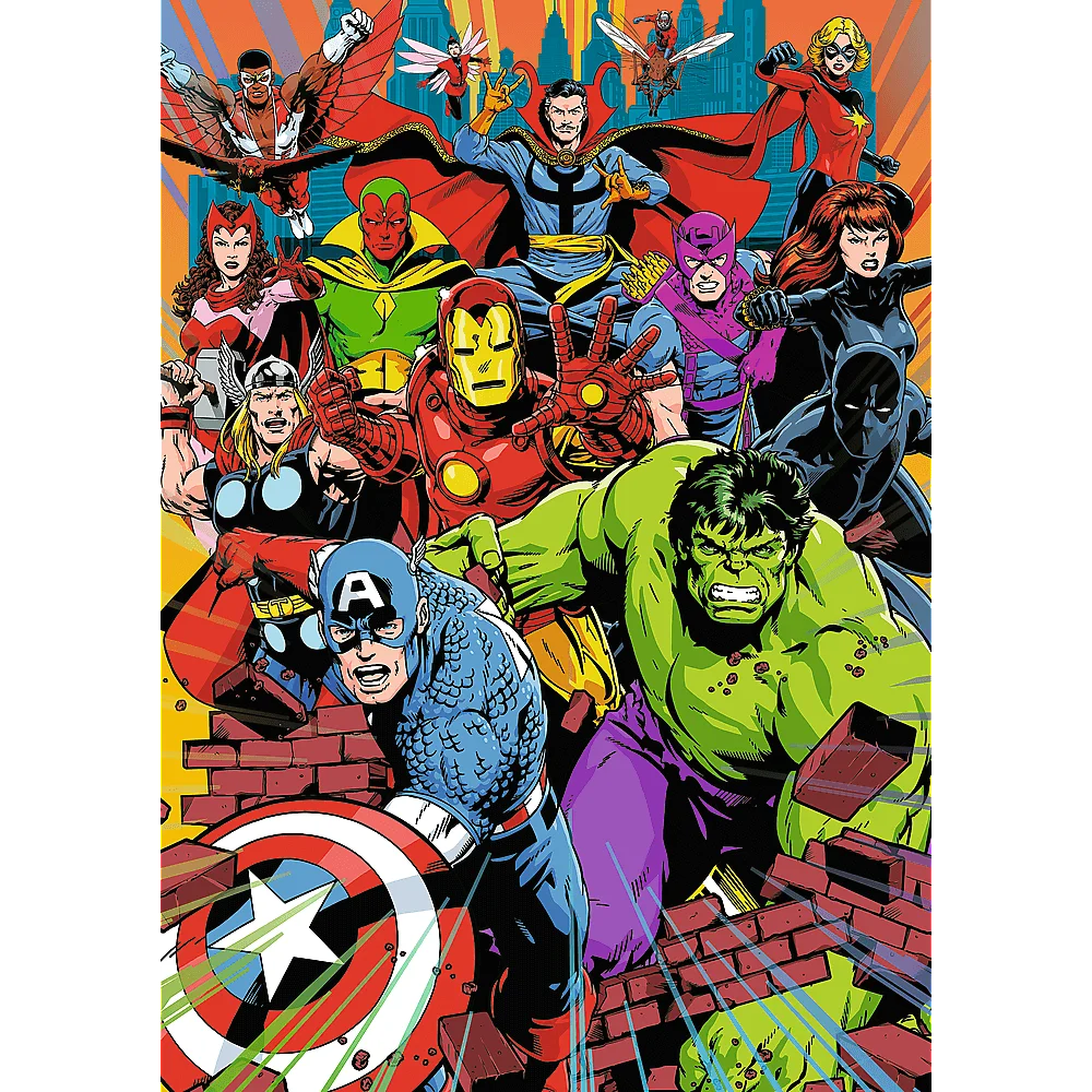 Пазл "1000 Преміум Плюс" - Герої Марвел, Marvel Heroes, Trefl, 10881 1
