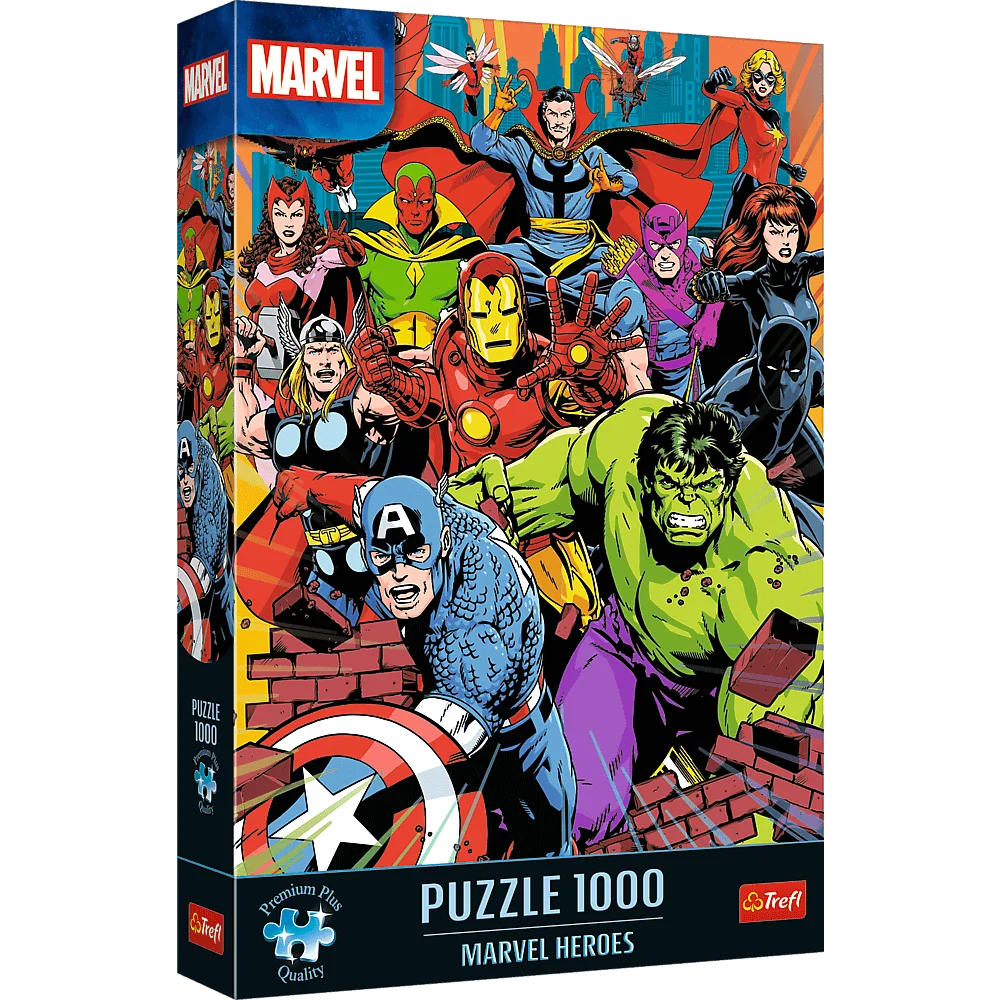 Пазл "1000 Преміум Плюс" - Герої Марвел, Marvel Heroes, Trefl, 10881