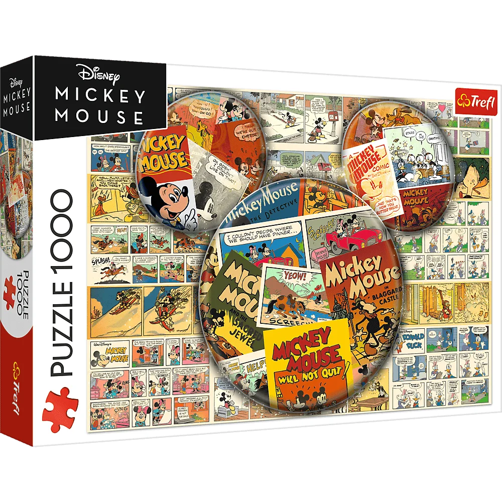 Пазл "1000" - Комікс Міккі Маус. Disney Mickey Mouse, Trefl, 10904