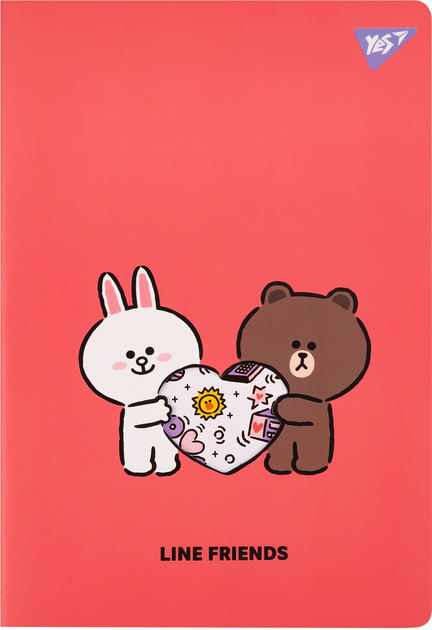 Тетрадь для записей А4/40 "Line Friends" клетка, 681843 YES