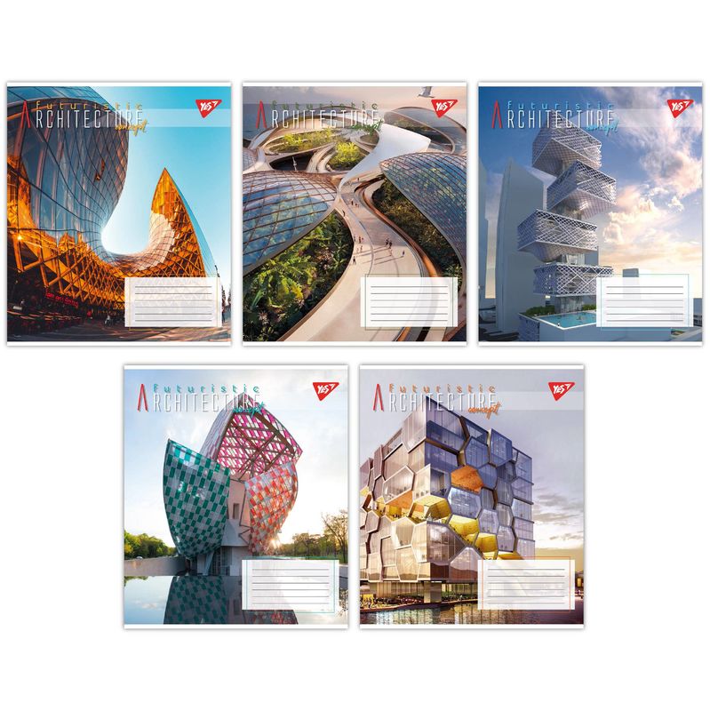 Тетрадь 96 кл. YES Futuristic architecture, 767169