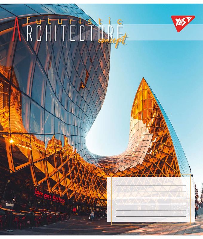 Тетрадь 96 кл. YES Futuristic architecture, 767169 1