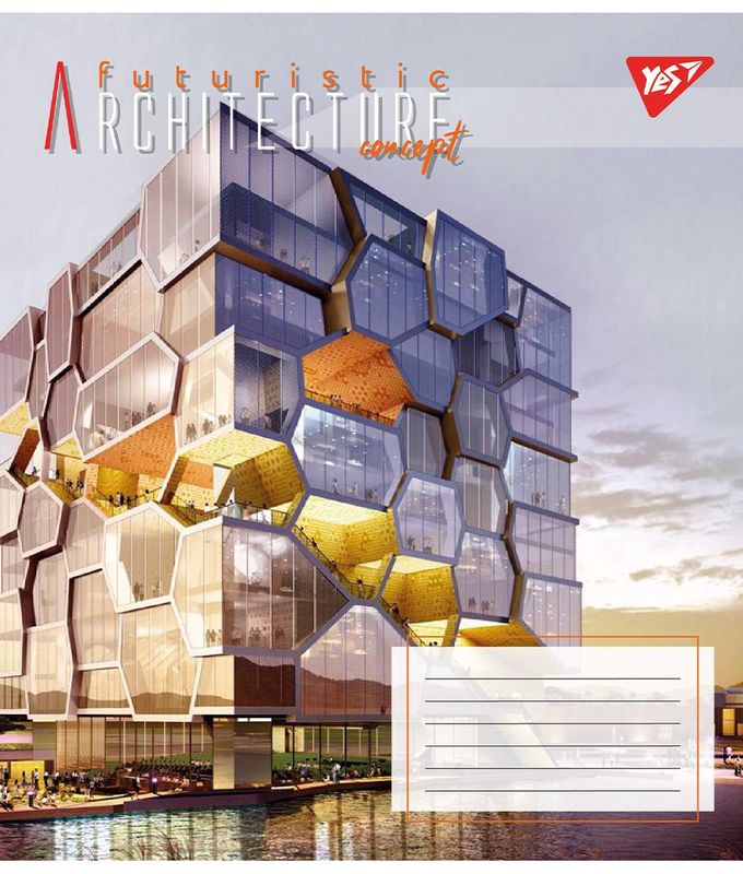 Тетрадь 96 кл. YES Futuristic architecture, 767169 2