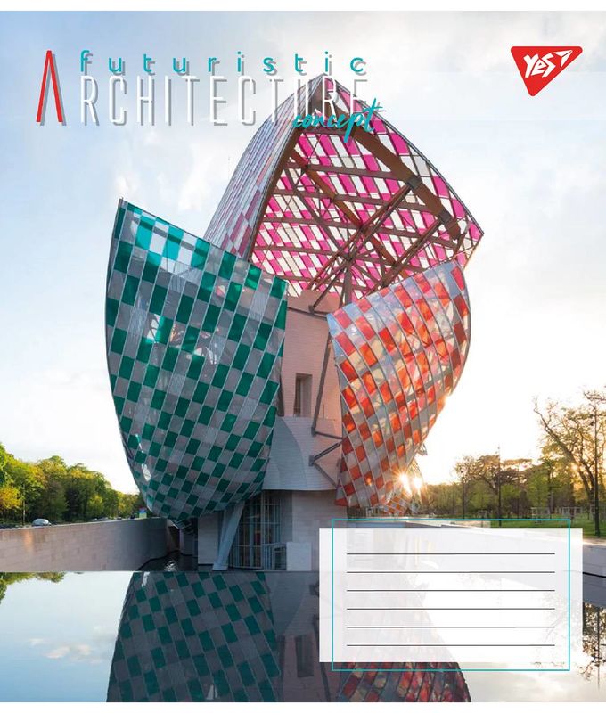 Тетрадь 96 кл. YES Futuristic architecture, 767169 3
