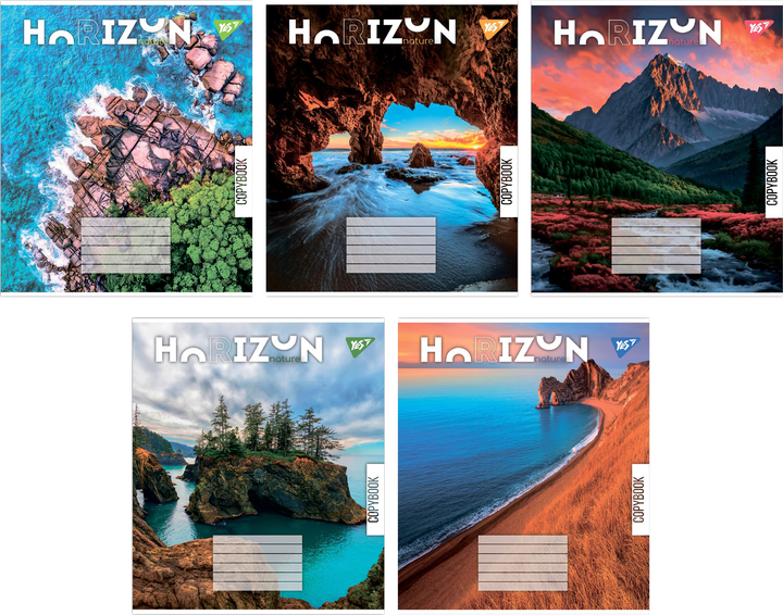 Тетрадь 96 кл. YES Horizon nature, 767171