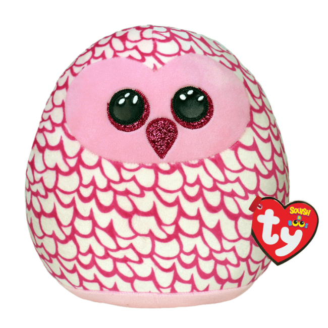 Игрушка мягкая TY Squish-a-Boos Сова "Pinky", 39204