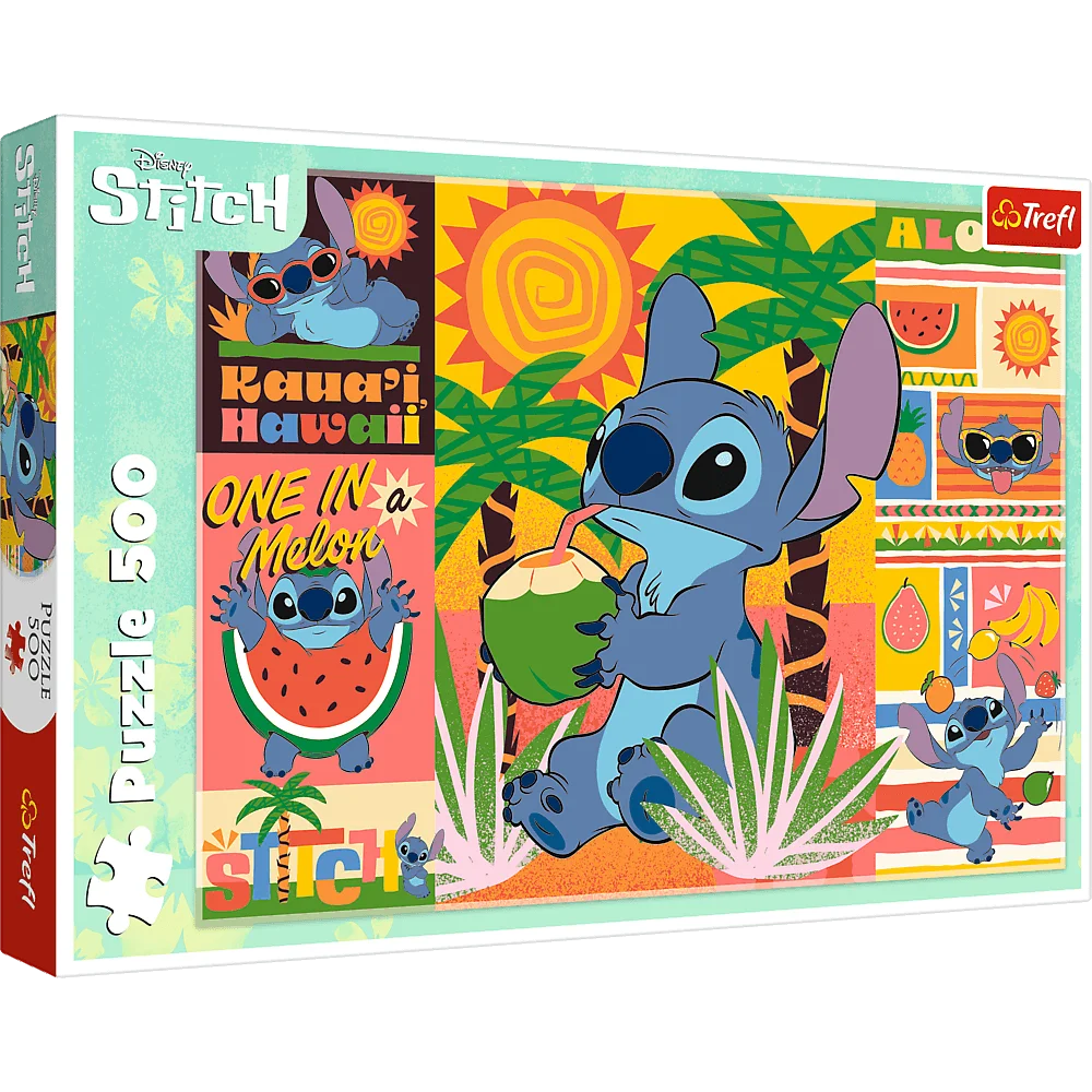 Пазл "500" - Канікули зі Стітчем. Disney Lilo&Stitch, Trefl, 37483