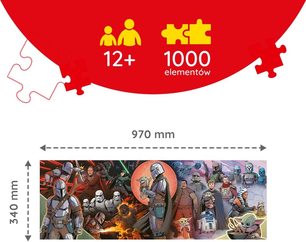 Пазл "1000 Панорама" - Пригоди Мандалорця, Trefl, 29052 2