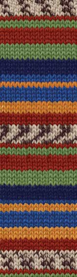 Пряжа носочная 75% шерсть, 25% полиамид, 100 г, 420 м, 2701 Попугай, ТМ Alize SuperWash Comfort Socks 2
