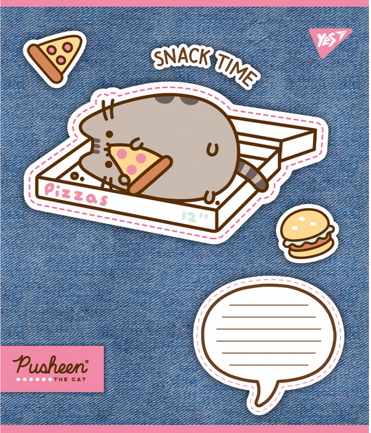 Зошит 12 кос. YES Pusheen. Snack time, 767213 2