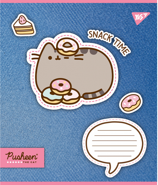 Зошит 12 кос. YES Pusheen. Snack time, 767213 5
