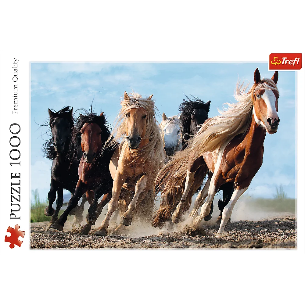 Пазл "1000" - Коні в галопі, Trefl, 10446 1