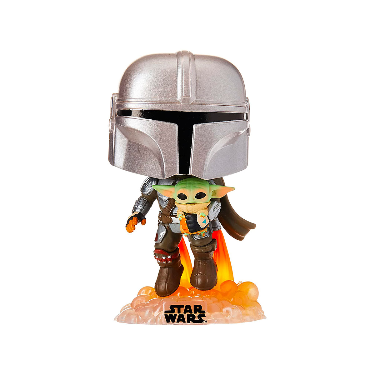 Фігурка Funko Pop серії "Мандалорець" - Мандалорець, що летить з малюком, 50959