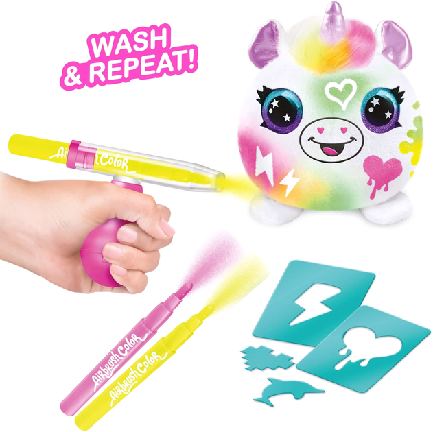 Игровой набор-сюрприз DIY Airbrush Plush - Неон мини, AIR020 1