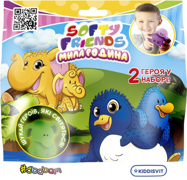 Стретч-игрушка в виде животного серии "Softy friends" - Милая семья (в диспл.), 8/SC22