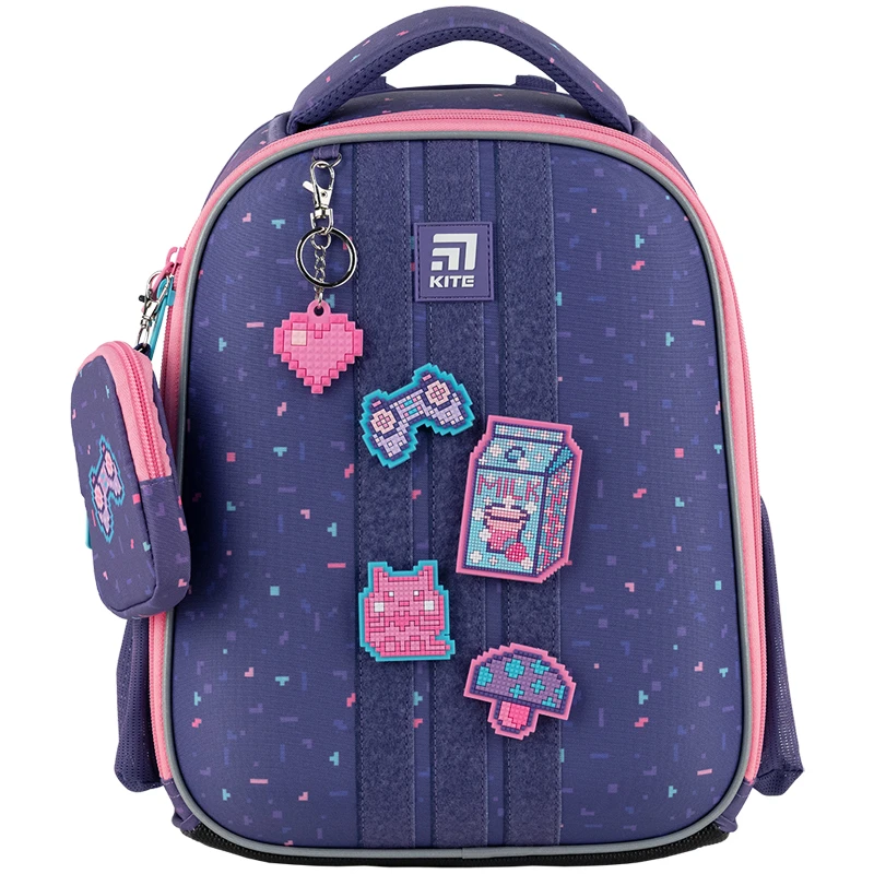 Рюкзак шкільний каркасний Kite Education 555 Pixel Love, K24-555S-3