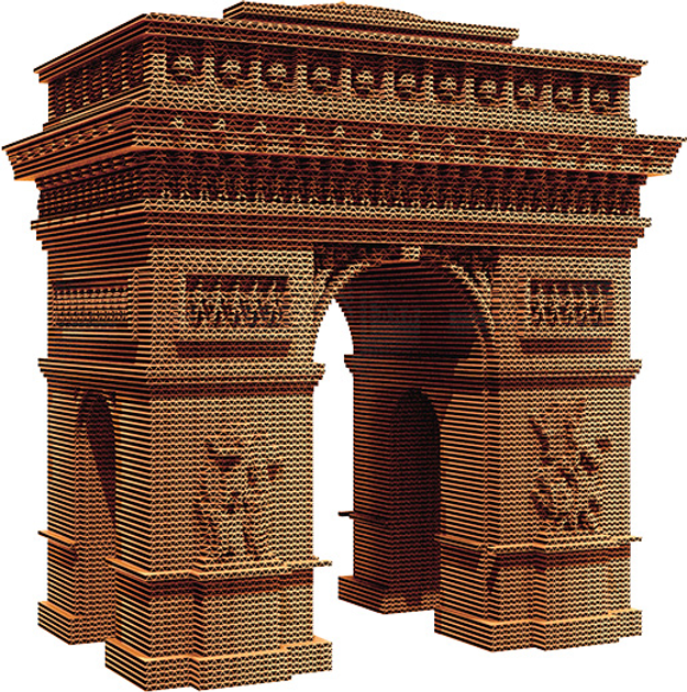 Картонный конструктор "Cartonic 3D Puzzle Arc De Triomphe Paris", CARTARCP
