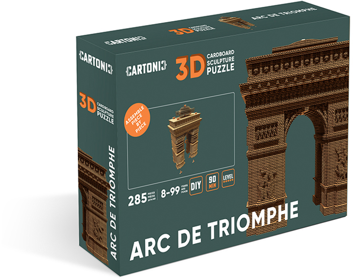 Картонный конструктор "Cartonic 3D Puzzle Arc De Triomphe Paris", CARTARCP 3