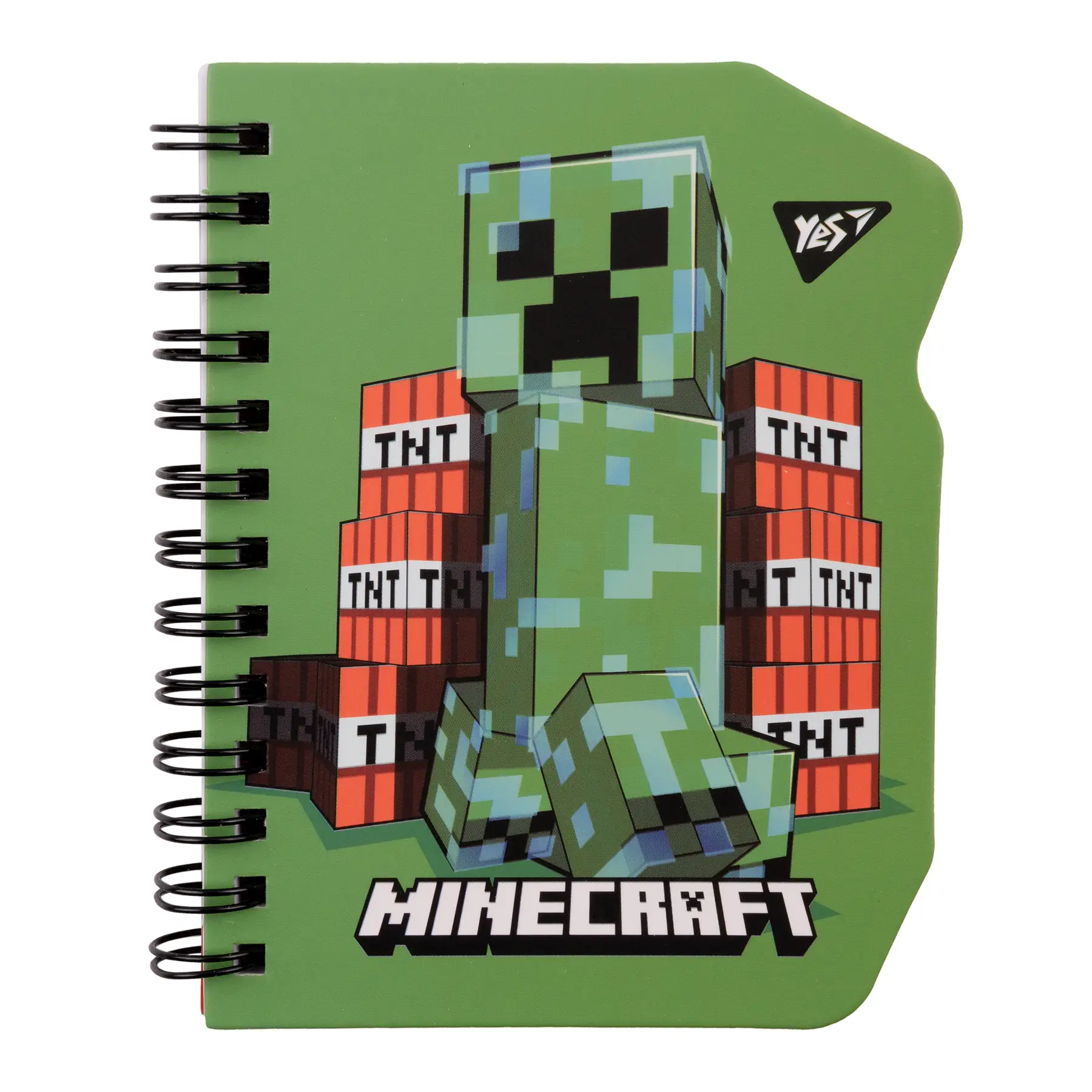 Блокнот YES В7/60 двойн. спираль "Minecraft. Creeper" клетка, 151809