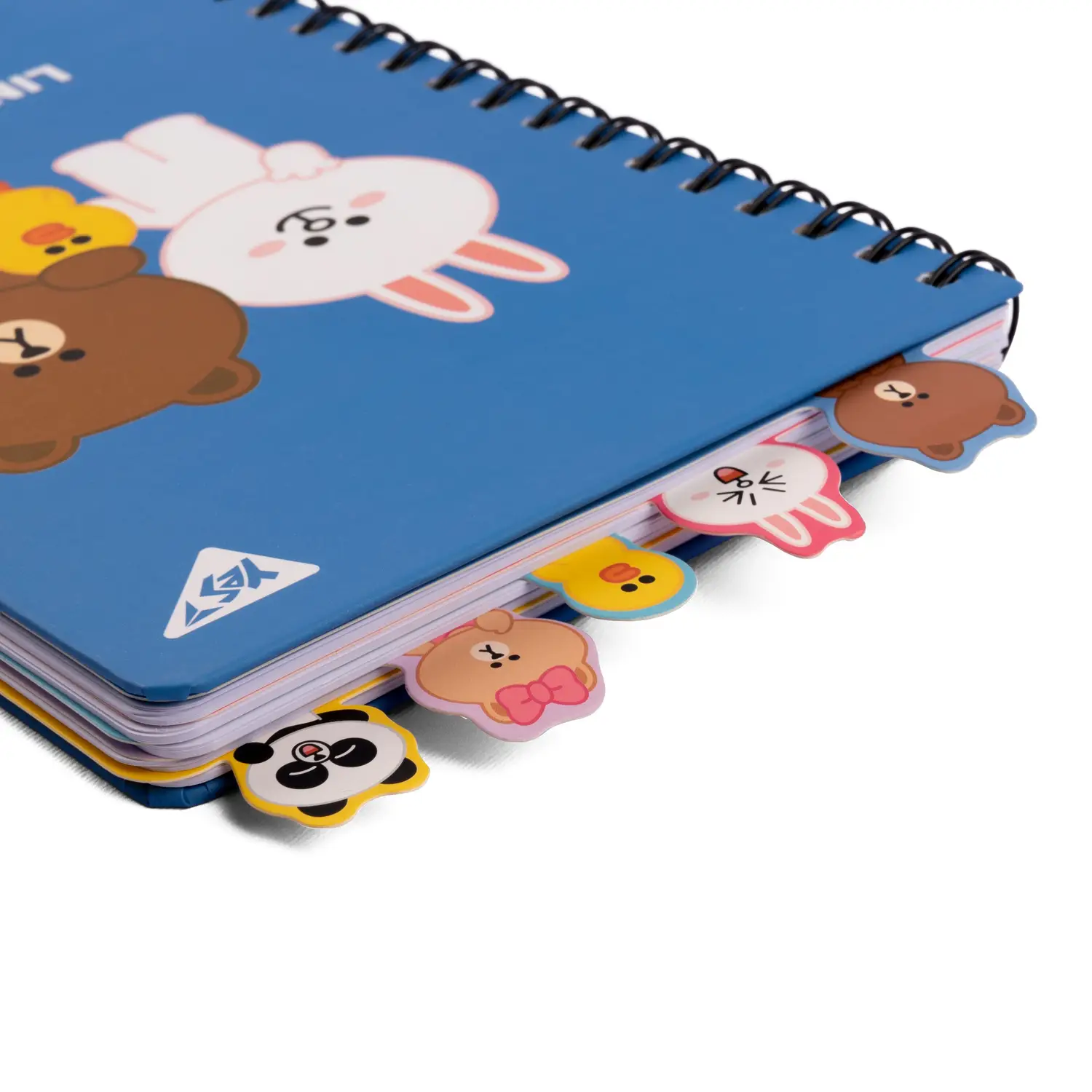 Блокнот YES А5, 80 л. cпіраль з фігурн. роздільниками "Line Friends", 151775 3