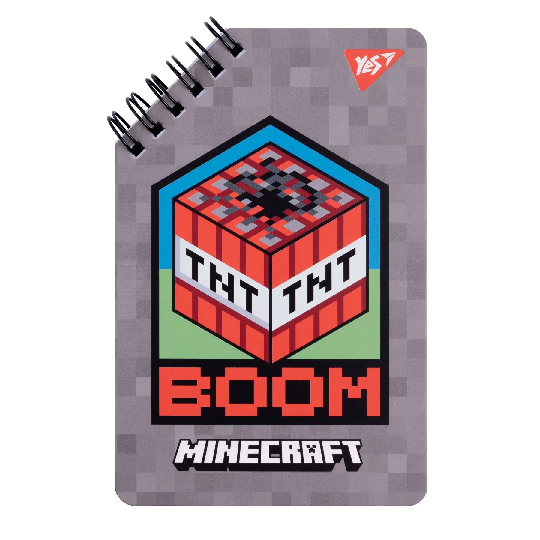 Блокнот YES 95*145 мм, 60 арк., подв. cпіраль "Minecraft", 151759