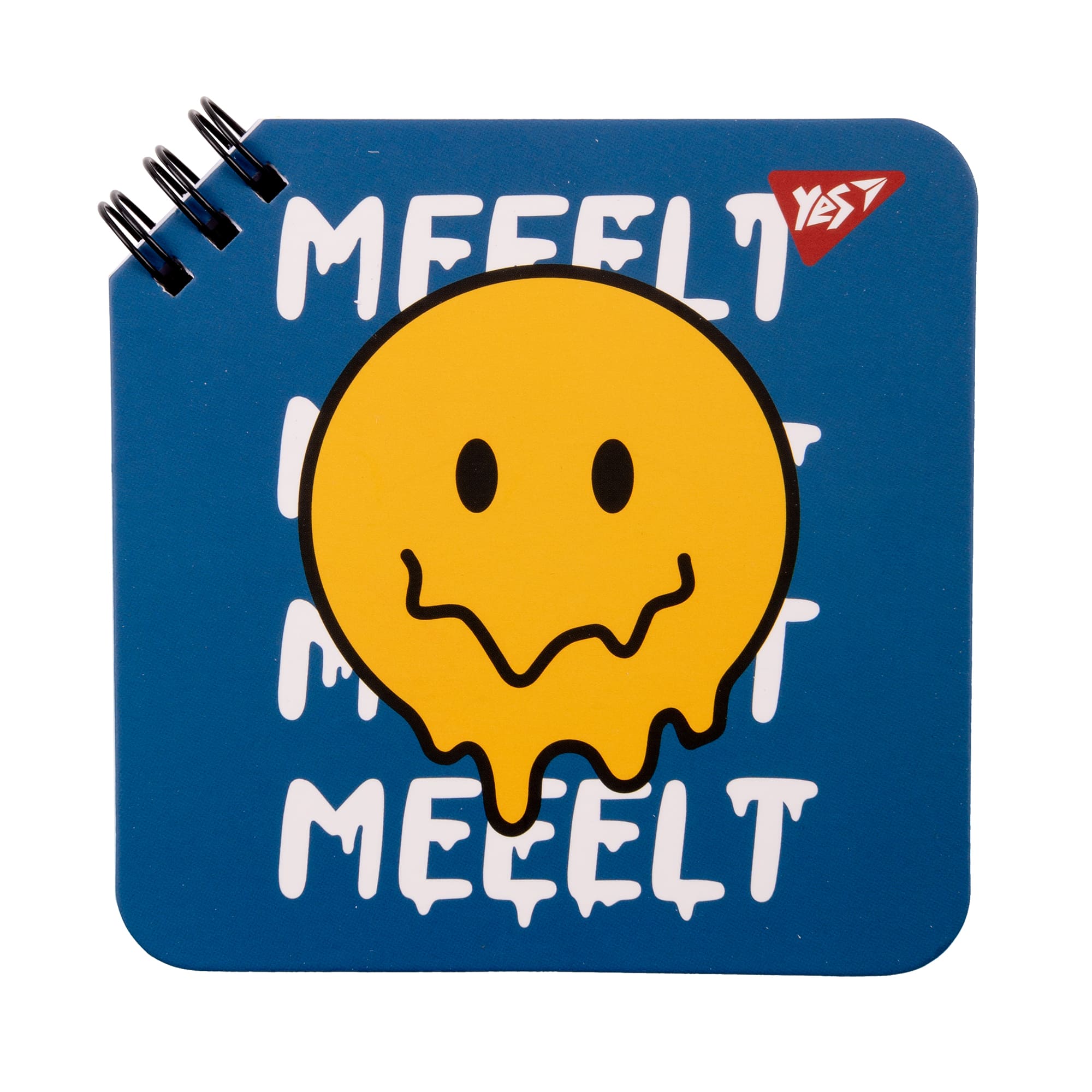 Блокнот YES 110*110/80 подв. cпіраль "Melt smile" клітинка, 151815