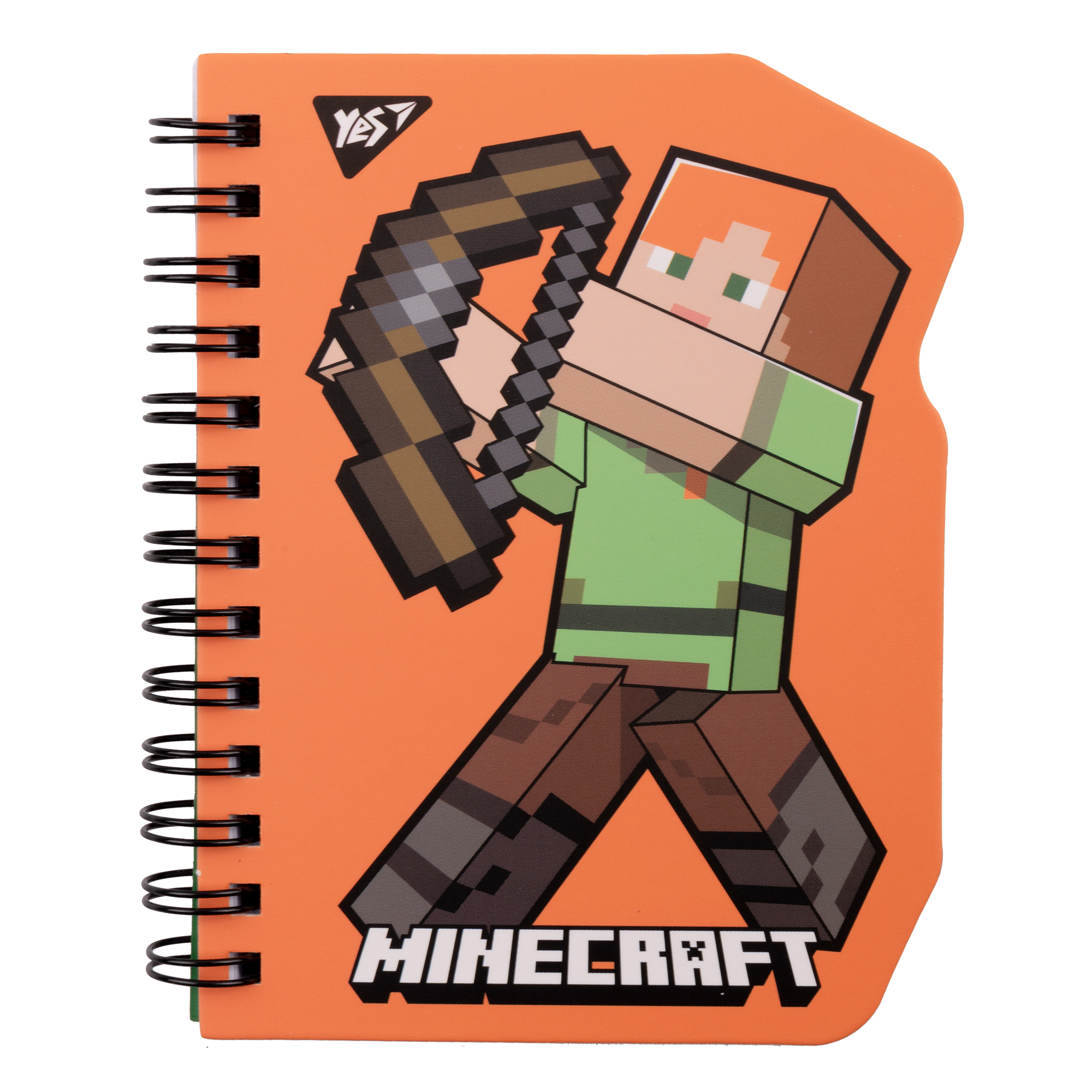 Блокнот YES В7/60 подв. спіраль "Minecraft. Alex" клітинка, 151811